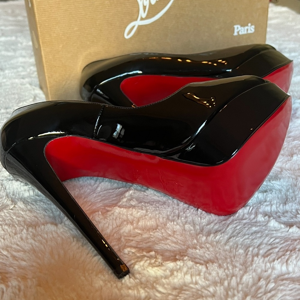 Christian Louboutin (EU 38.5) Lady Peep 150 Patent Calf